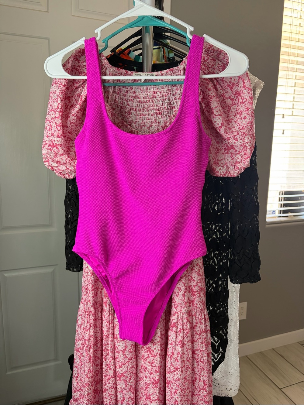 Bright Fuchsia Scoop One-Piece Swimsuit